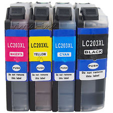 BROTHER  LC203XL LC203 XL 4 PACK COMBO GENERIC For MFC-J4620DW MFC-J5520DW MFC-J5620DW MFC-J57